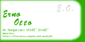 erno otto business card